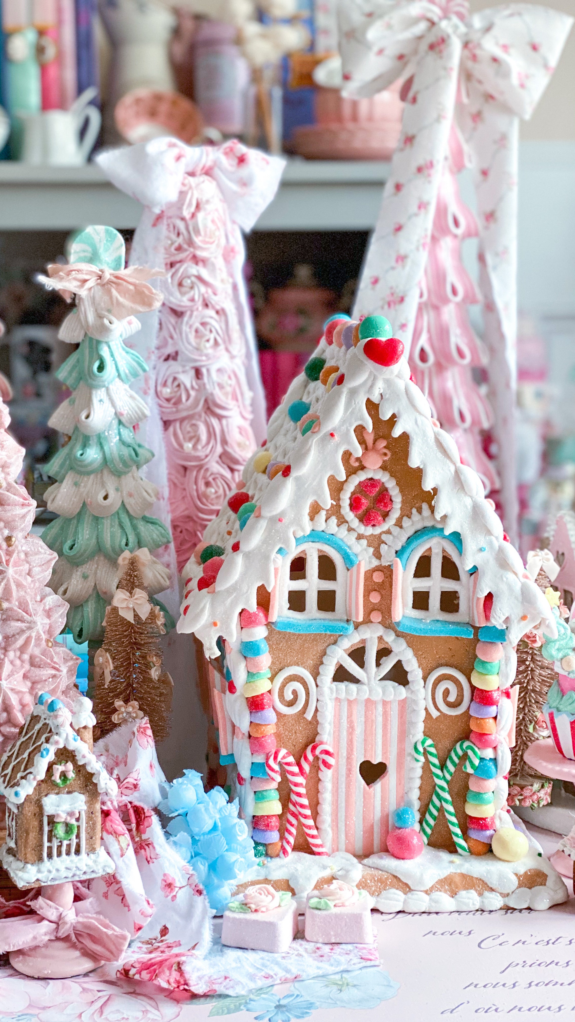 Lightup Gingerbread House shops