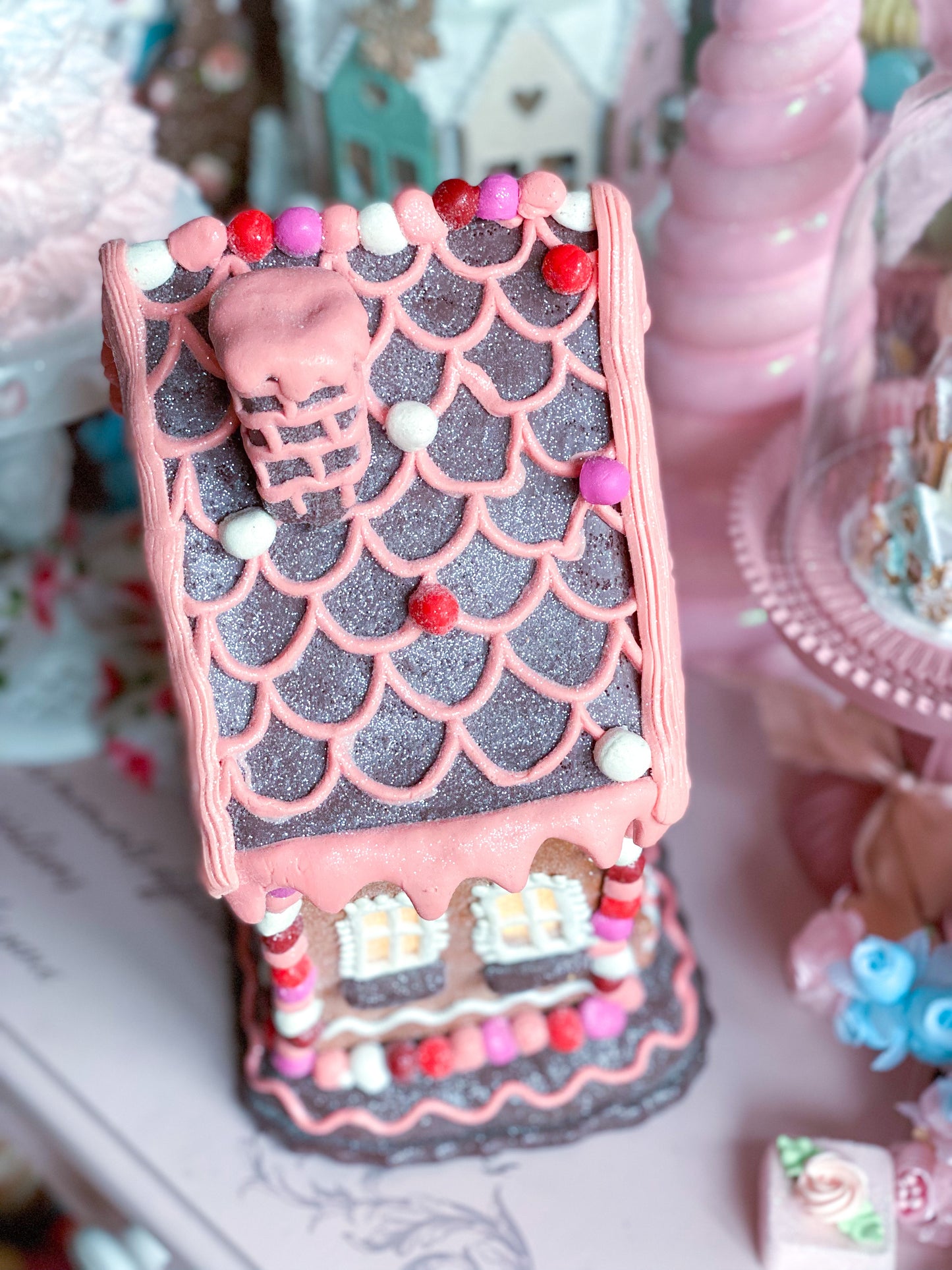 Claydough Valentine’s Day Gingerbread House