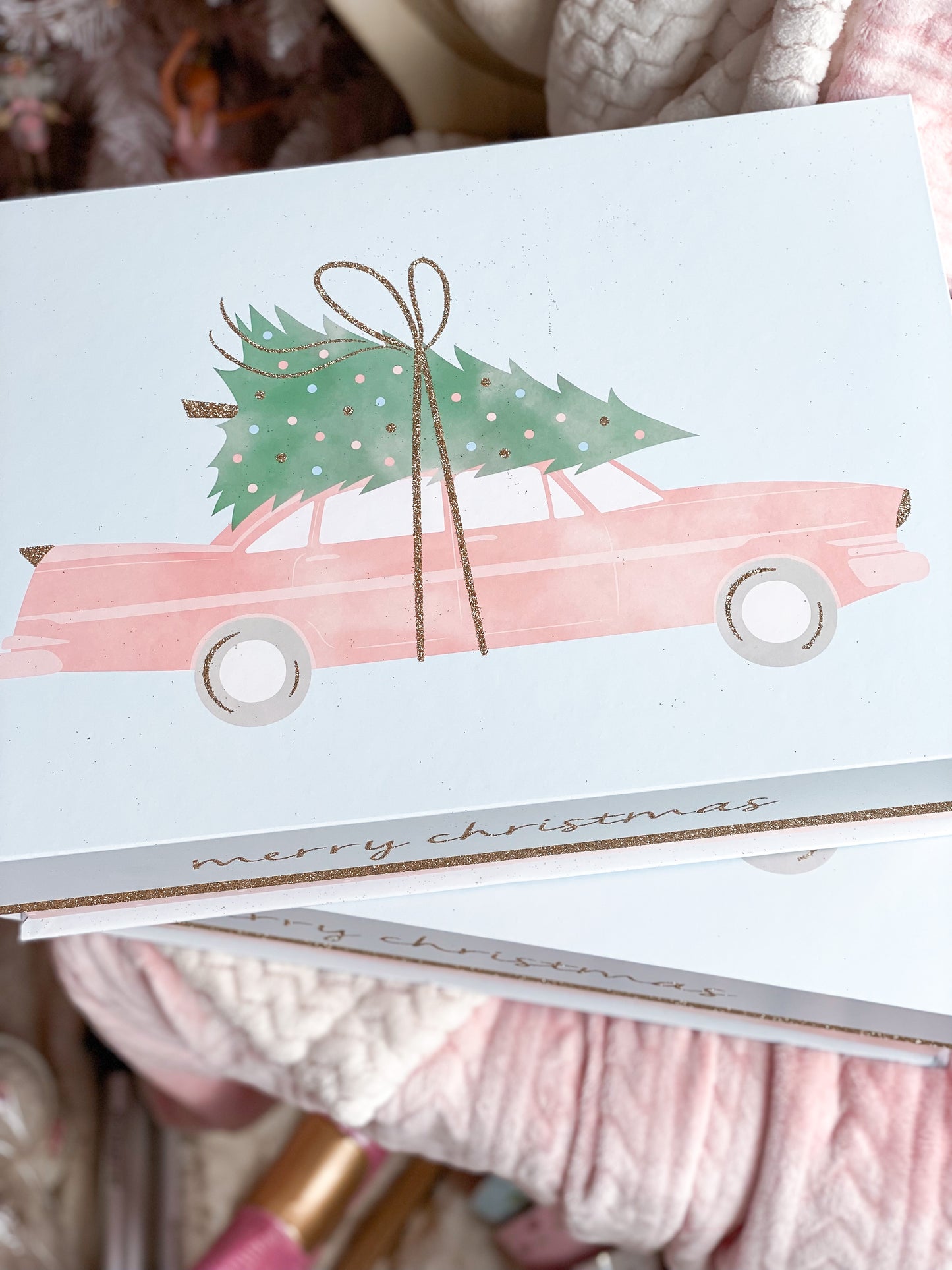 Pink Vintage Car Gift Boxes