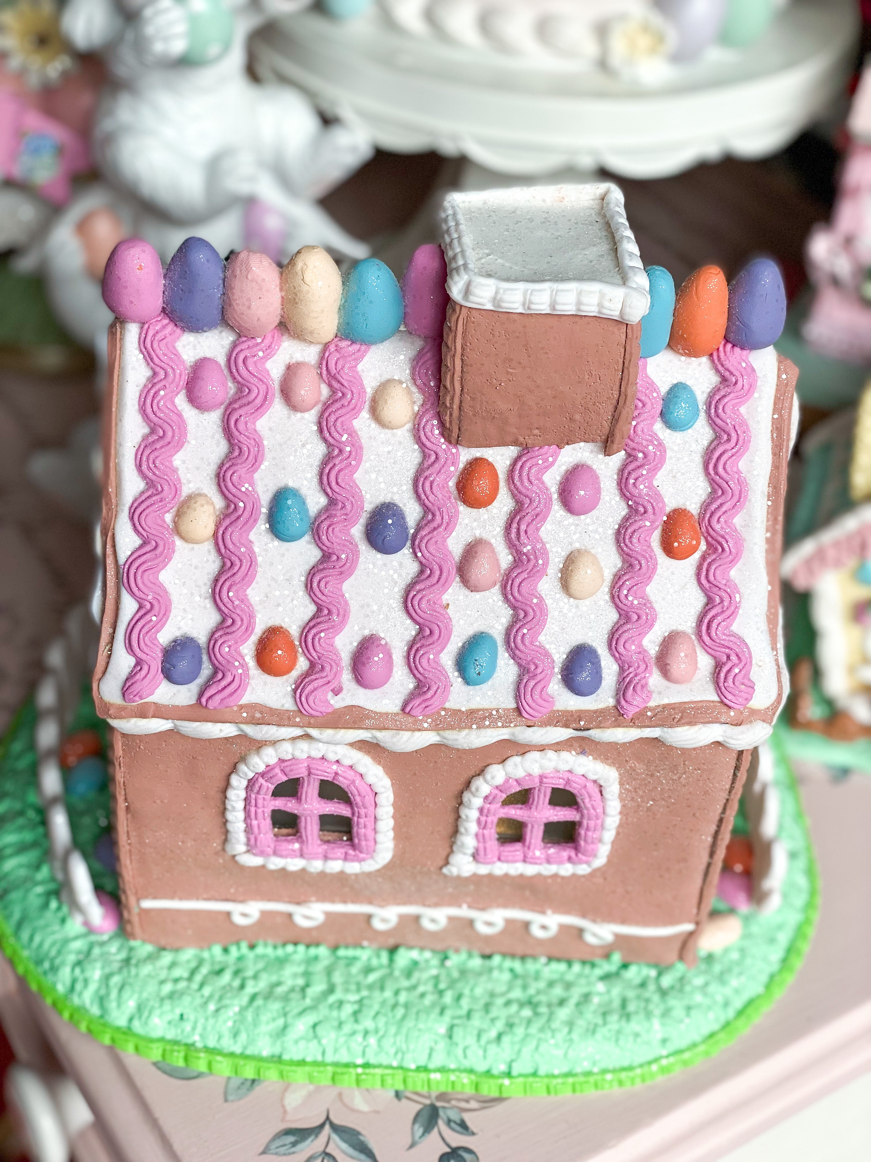 Easter Gingerbread 2024 LED Houses